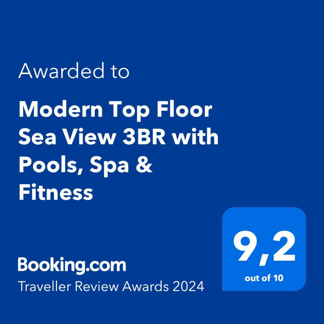 Modern Top Floor Sea View 3Br With Pools, Spa & Fitness Bečići Exterior foto