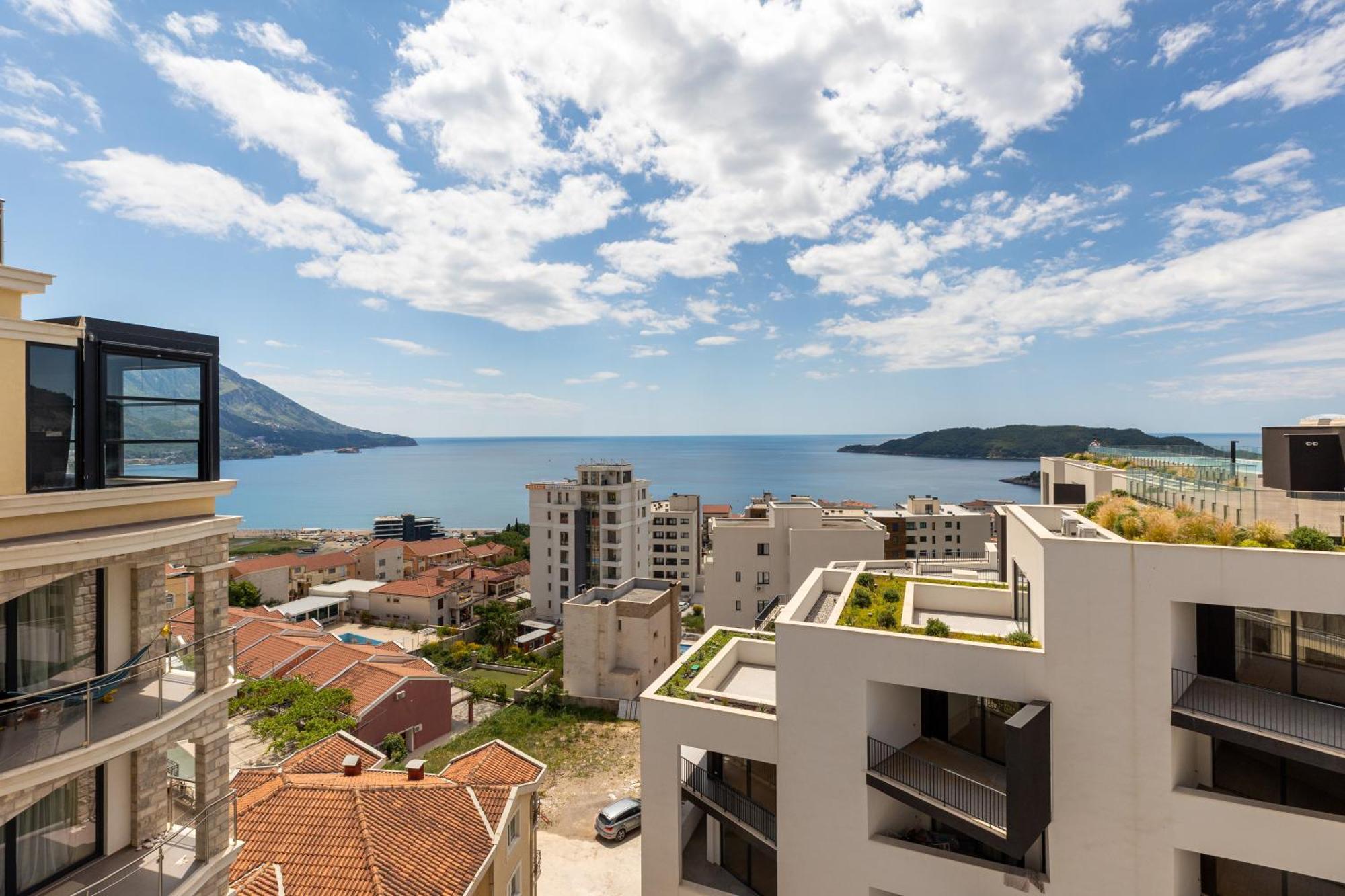Modern Top Floor Sea View 3Br With Pools, Spa & Fitness Bečići Exterior foto