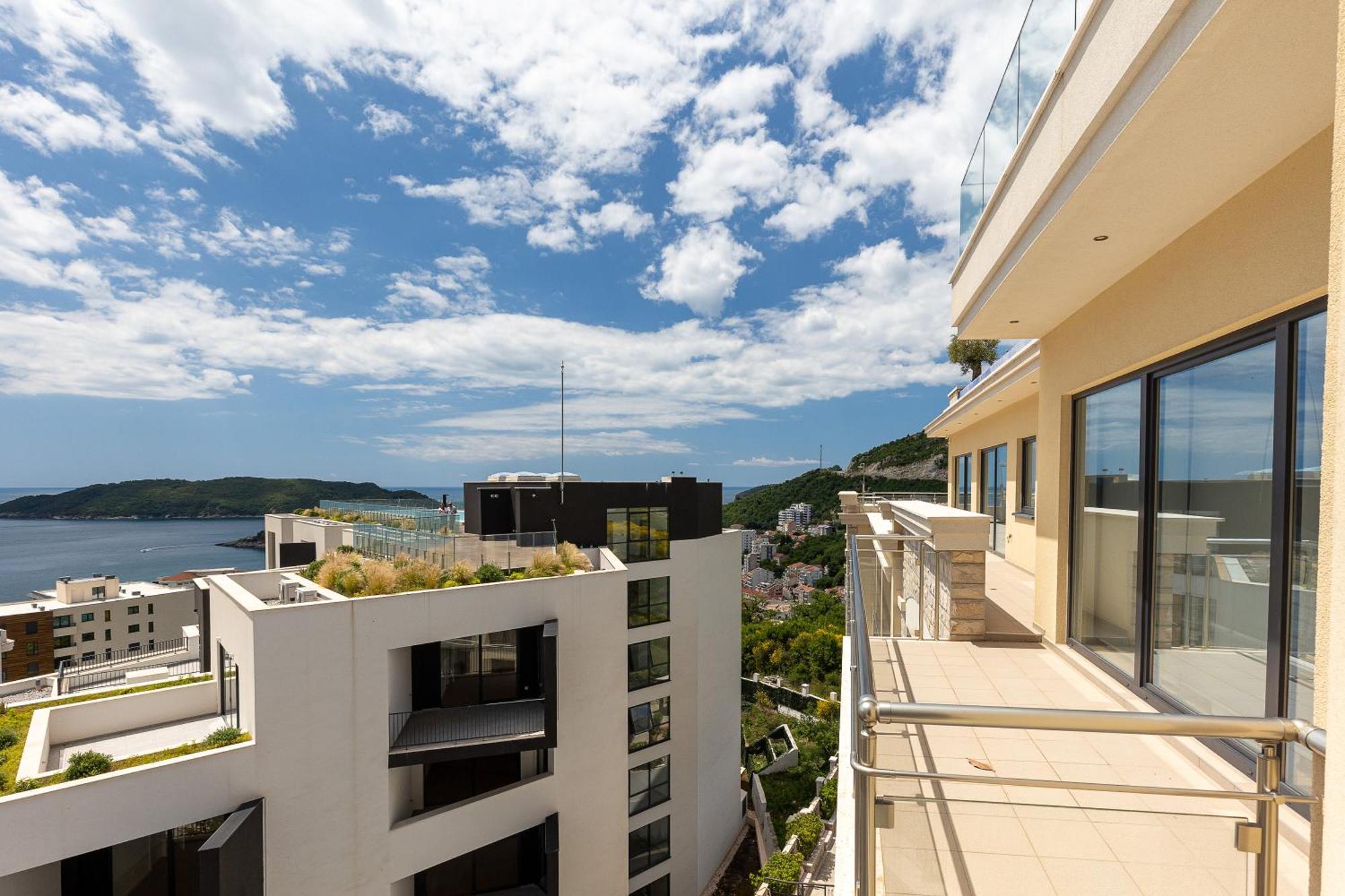 Modern Top Floor Sea View 3Br With Pools, Spa & Fitness Bečići Exterior foto