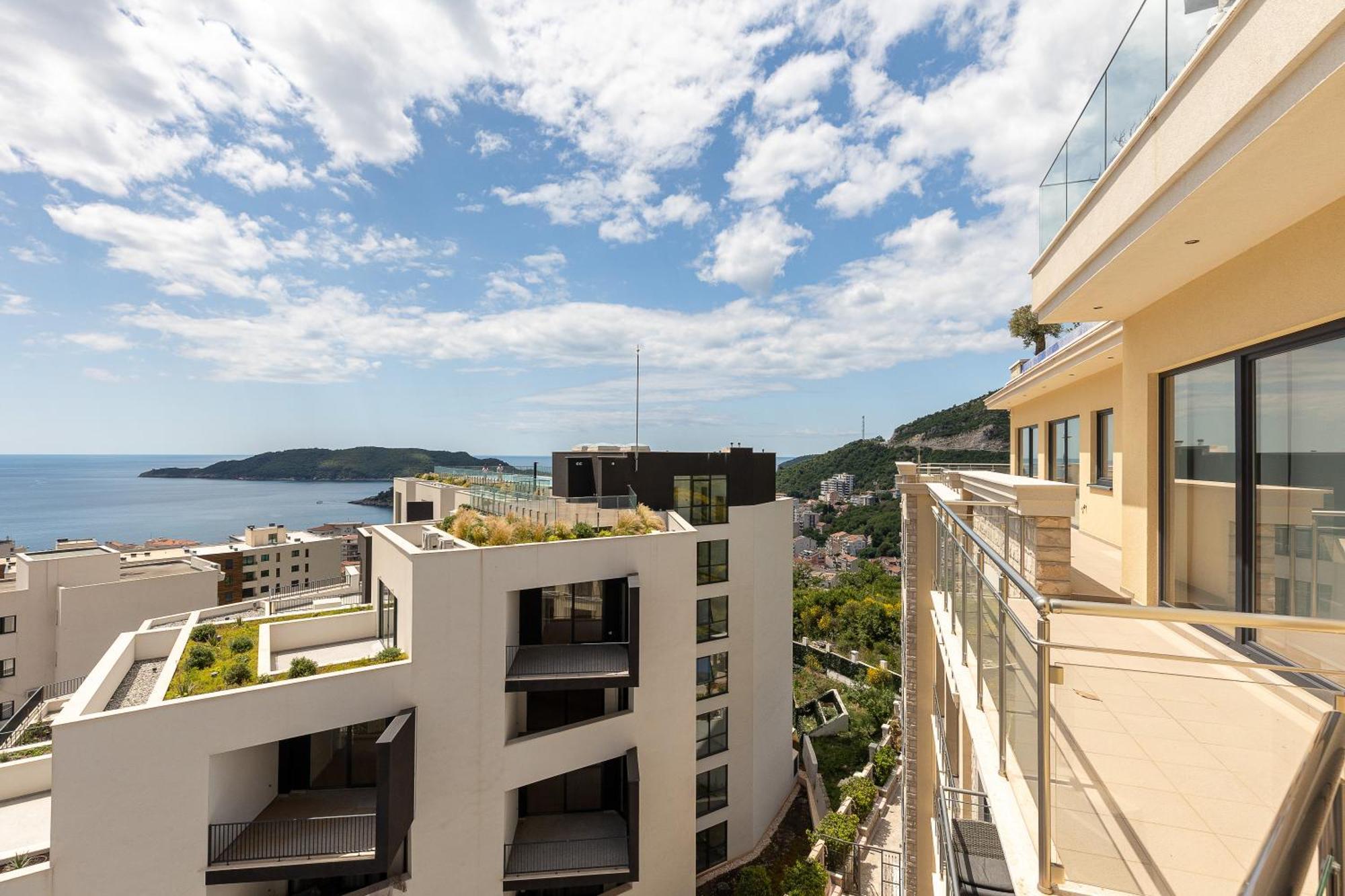 Modern Top Floor Sea View 3Br With Pools, Spa & Fitness Bečići Exterior foto