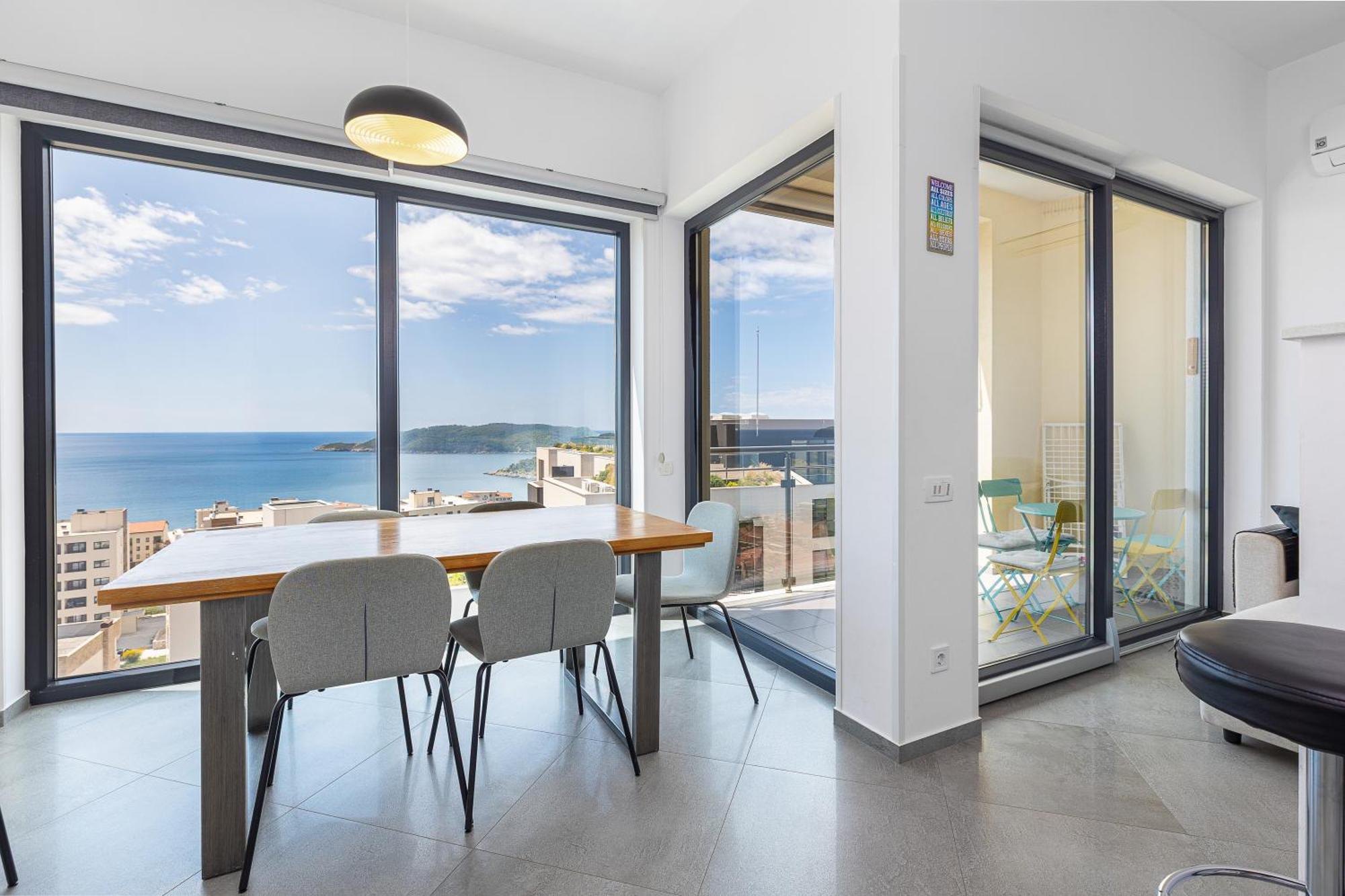 Modern Top Floor Sea View 3Br With Pools, Spa & Fitness Bečići Exterior foto